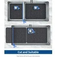 Bligli 2-Pack Sink Mats - 15.7"x11.8" Non-Slip PVC Liners, Quick-Dry Kitchen Protector for Stainless Steel/Ceramic, Dish Drying Mat