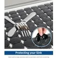 Bligli 2-Pack Sink Mats - 15.7"x11.8" Non-Slip PVC Liners, Quick-Dry Kitchen Protector for Stainless Steel/Ceramic, Dish Drying Mat