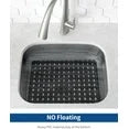 Bligli 2-Pack Sink Mats - 15.7"x11.8" Non-Slip PVC Liners, Quick-Dry Kitchen Protector for Stainless Steel/Ceramic, Dish Drying Mat