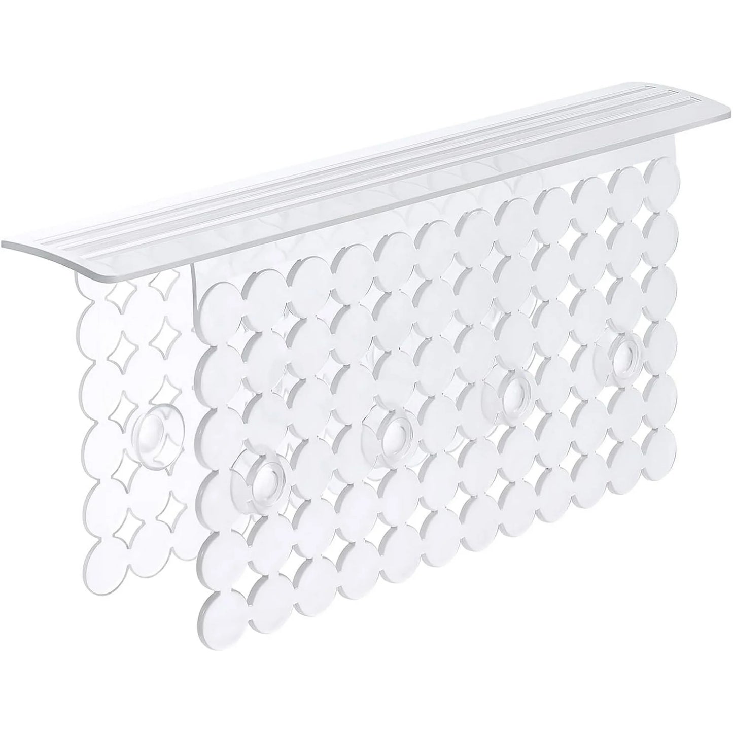 Bligli PVC Sink Divider Mat - 12.2"x4.7", Non-Slip with 6 Suction Cups, Scratch & Stain Resistant, Fits Divided Basins, Easy to Clean