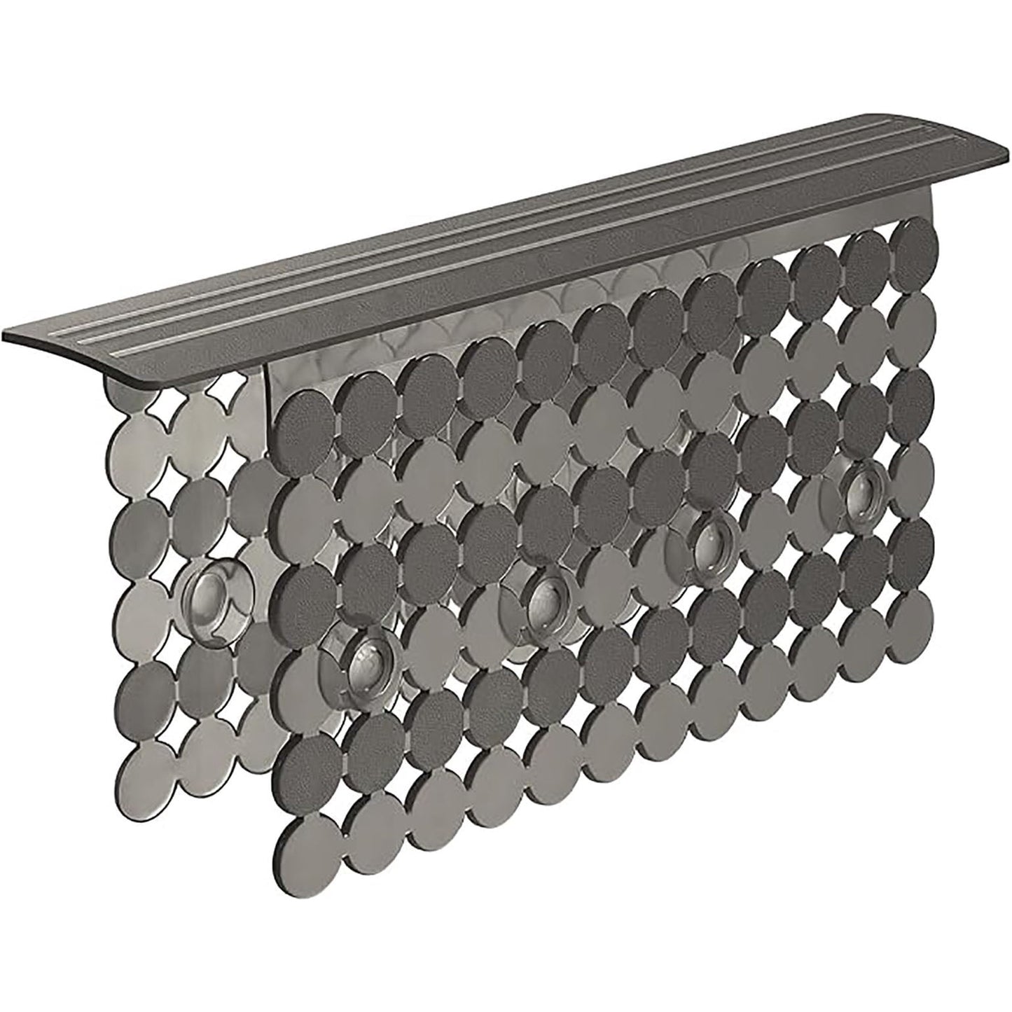 Bligli PVC Sink Divider Mat - 12.2"x4.7", Non-Slip with 6 Suction Cups, Scratch & Stain Resistant, Fits Divided Basins, Easy to Clean