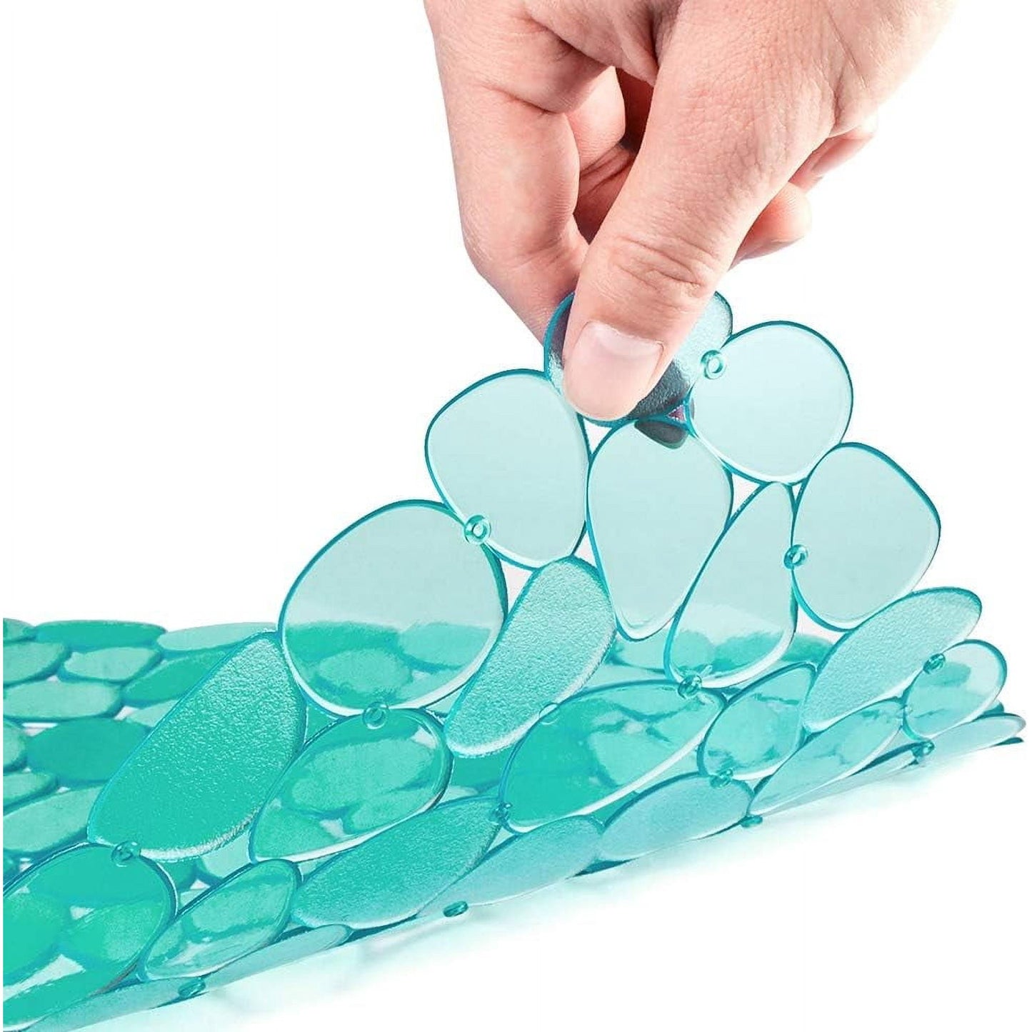 Bligli Non-Slip PVC Sink Mats (2-pack) – Pebble Design Protector for Stainless Steel/Porcelain, Dish Drying & Kitchen Liner, 15.7"x11.8"