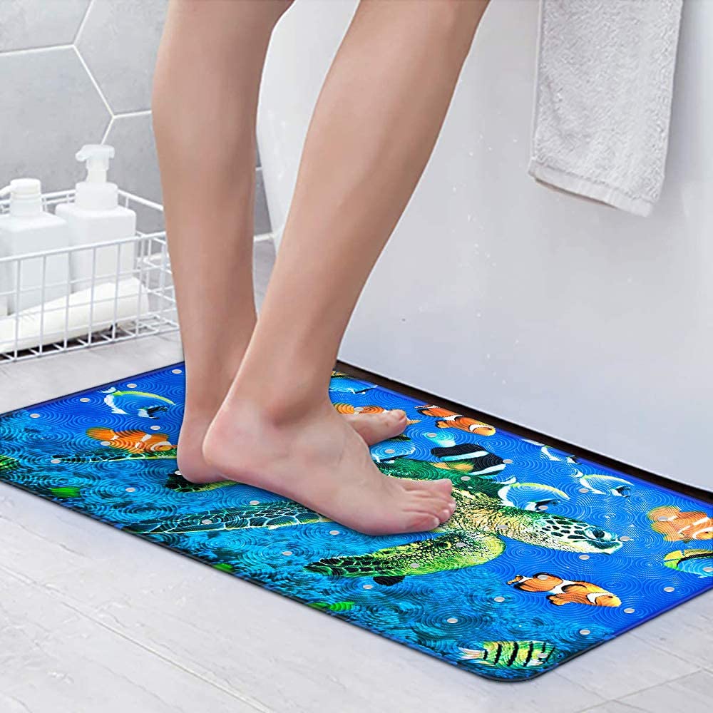 Extra Soft Non-Slip Bath Tub Mat - Strong Suction Cups