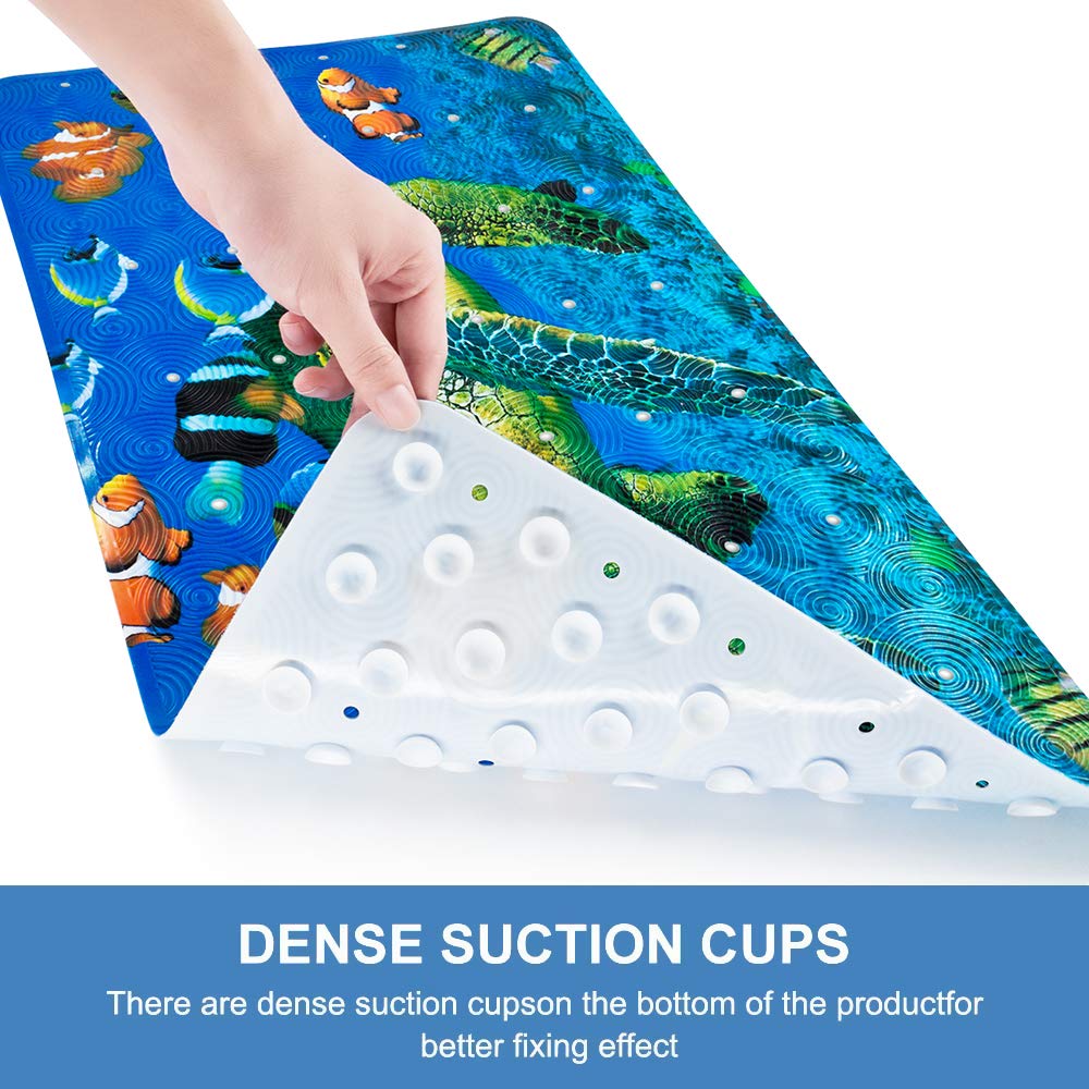 Extra Soft Non-Slip Bath Tub Mat - Strong Suction Cups