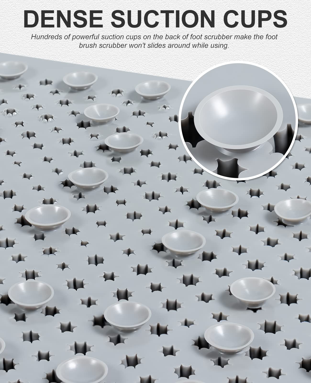 Anti-Fatigue Bath Mat with Soft Bristles