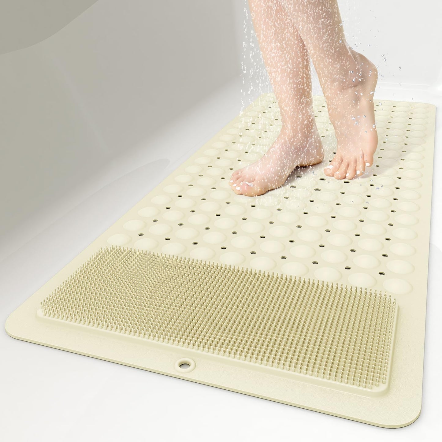 Extra Long Shower Foot Scrubber Mat for Tub