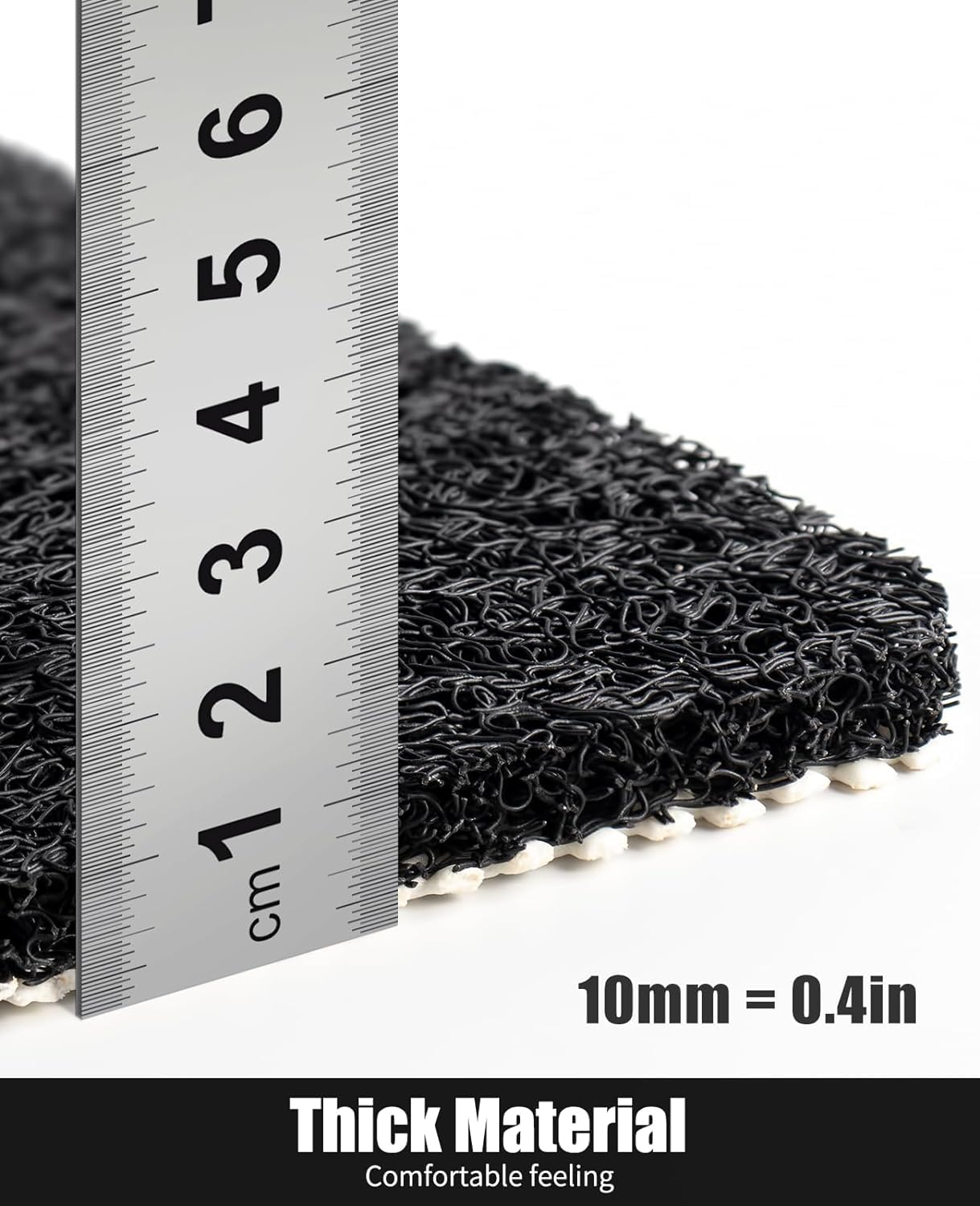 Soft Textured Non-Slip Shower Mat for Wet Areas - Grey