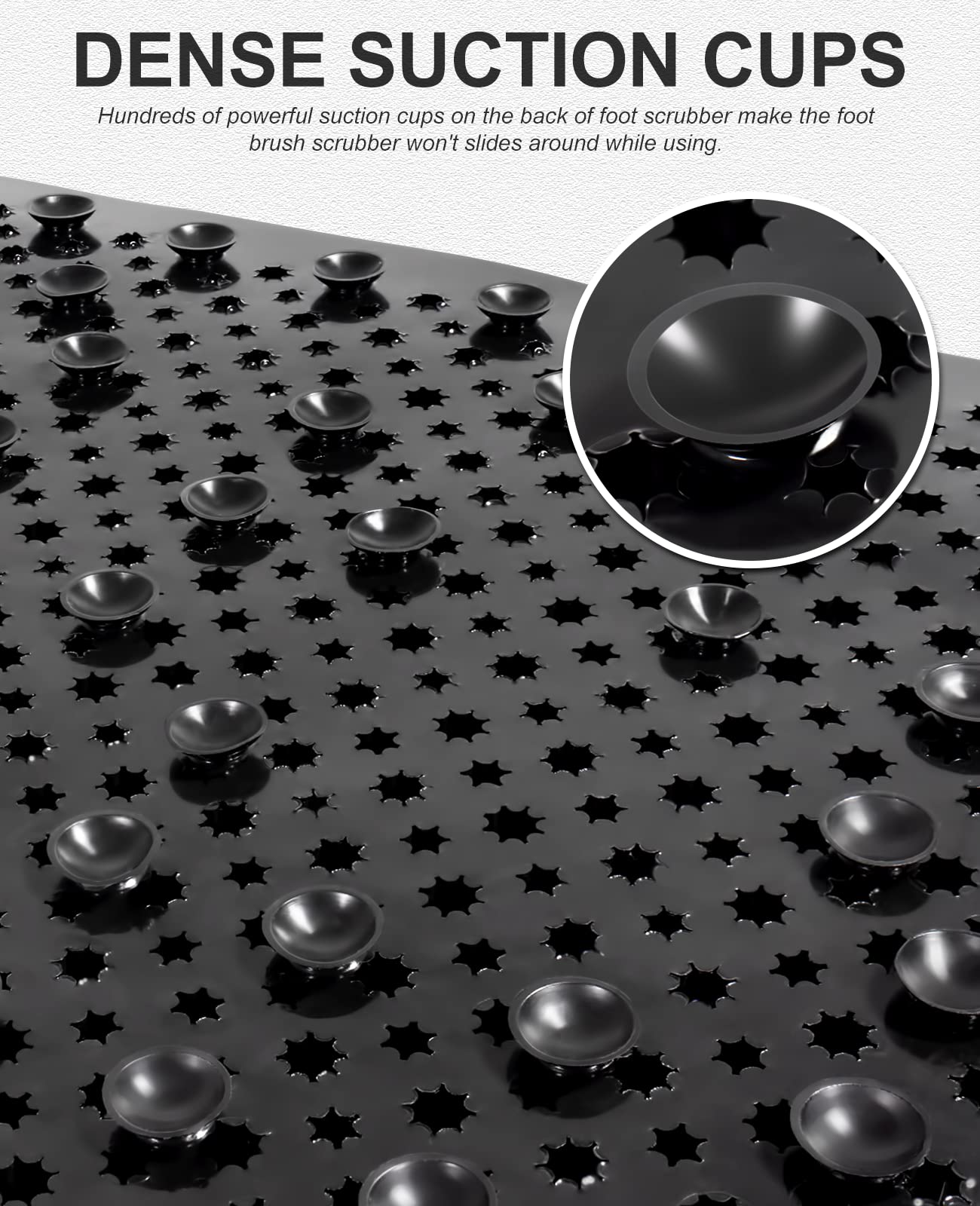 Anti-Fatigue Bath Mat with Soft Bristles