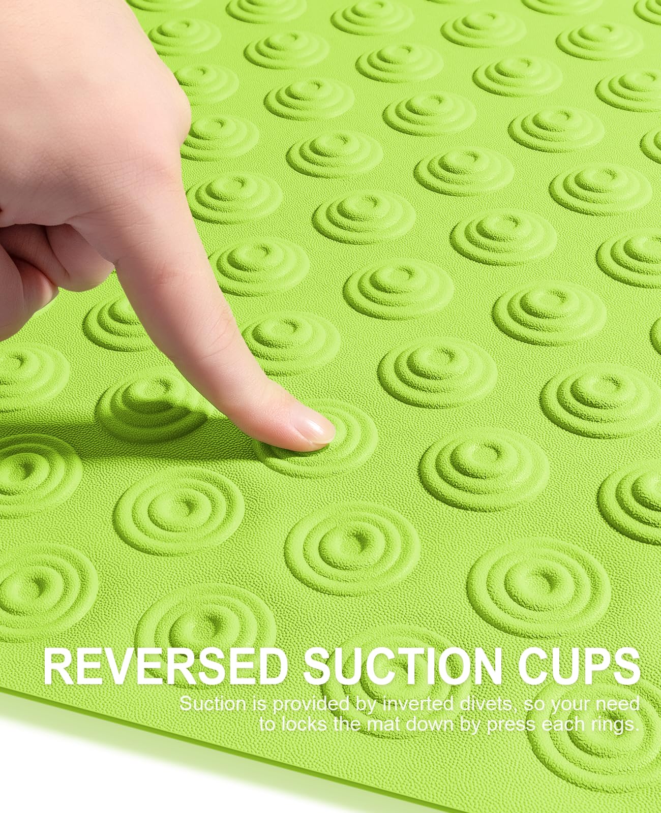 OTHWAY Bathtub Mat Non Slip, 39X16 inch Bath Mat for Tub, Machine Washable Bath Tub Mats with Reverse Suction Cups, Comfortable Rubber Bathtub Mat for Bathroom