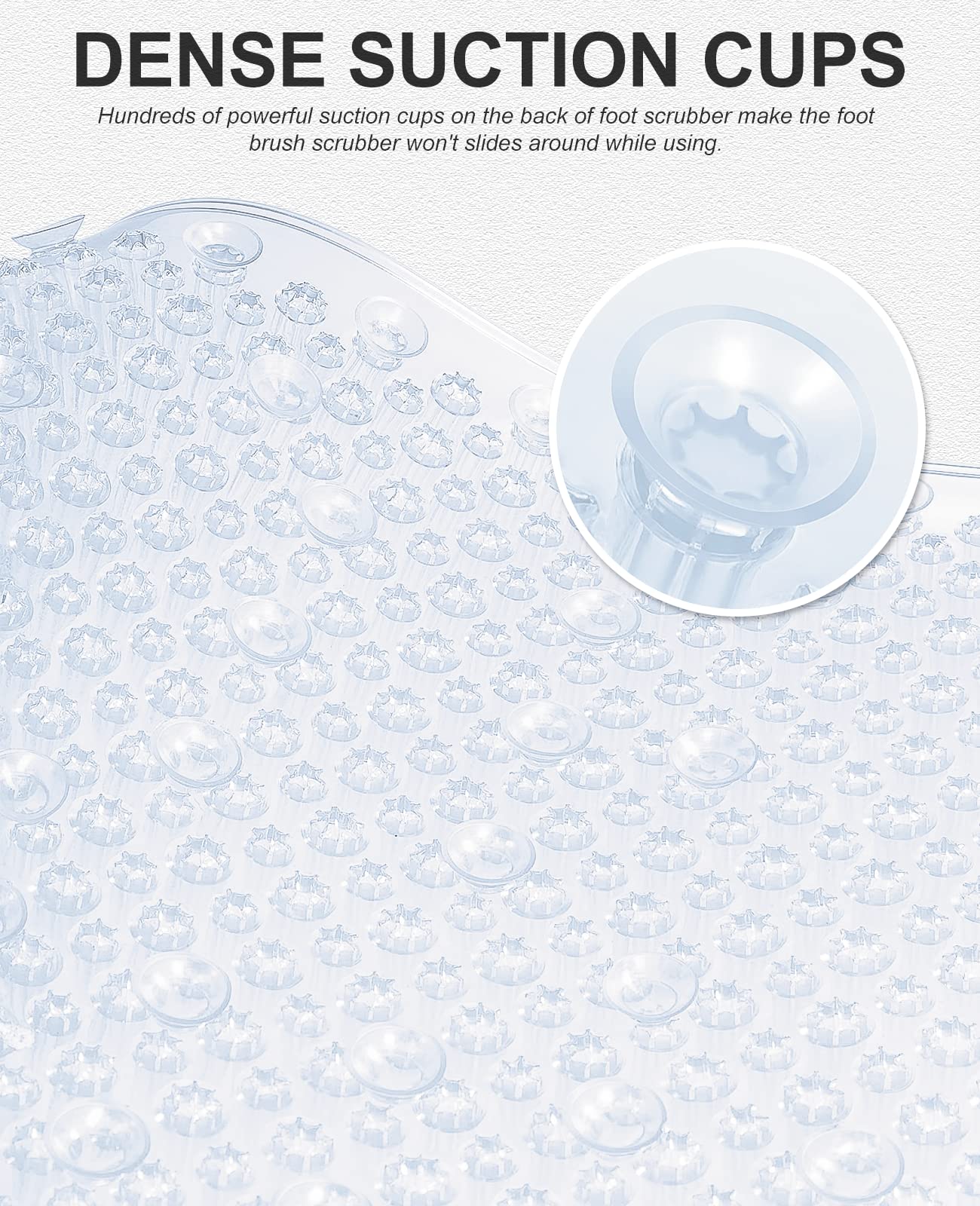 Anti-Fatigue Bath Mat with Soft Bristles
