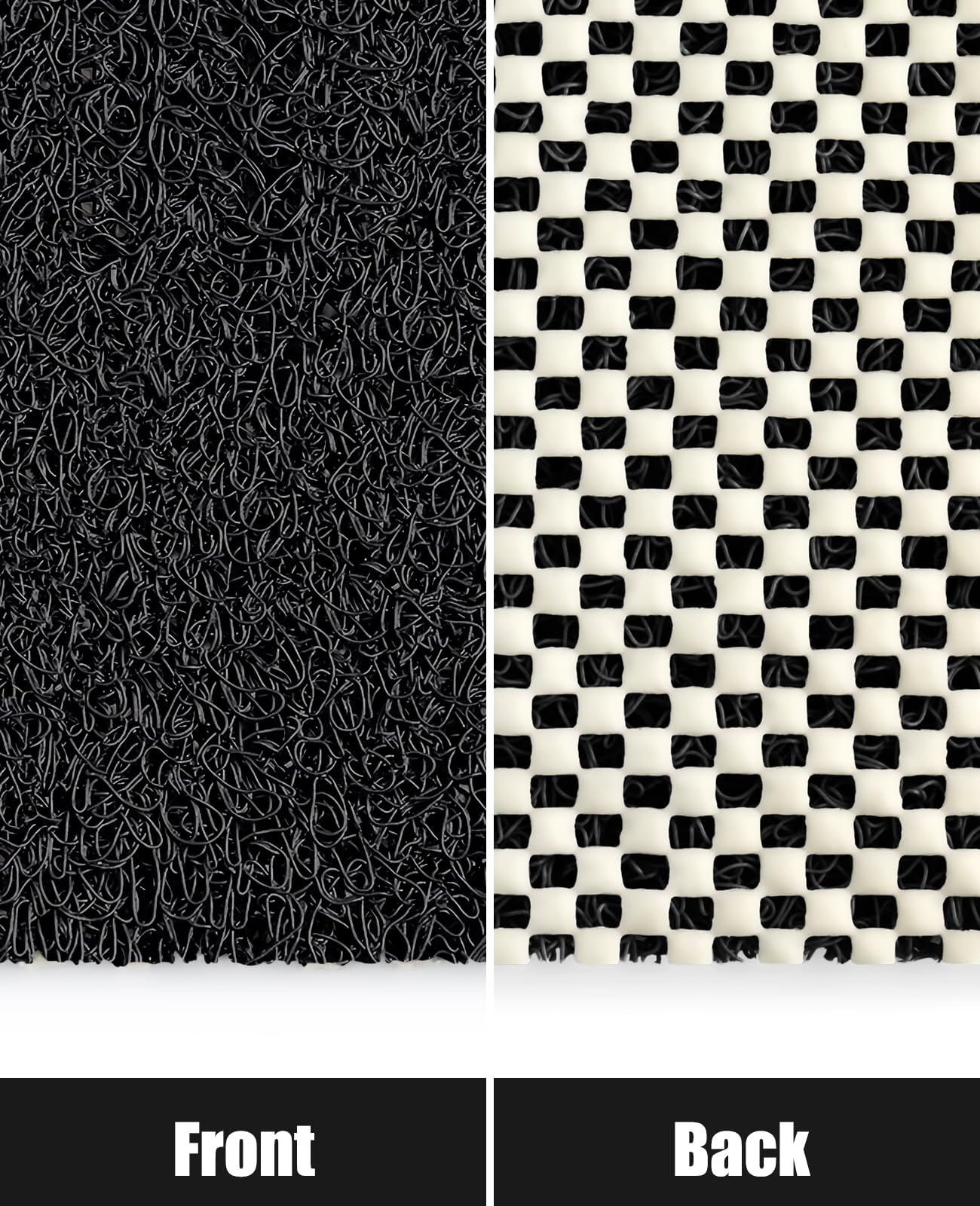 Soft Textured Non-Slip Shower Mat for Wet Areas - Grey
