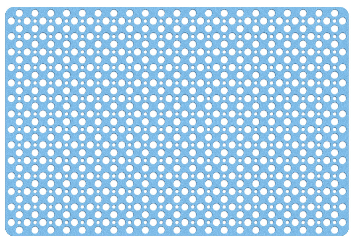 OTHWAY Large Shower Mat, 47x32 TPE Anti Slip Shower Mat, Heavy Bath Mats for Shower with Drain Holes Suction Cups, Shower Stall Mat for Bathroom, No Odor Shower Grip Mat for Elderly Kids(W-White)