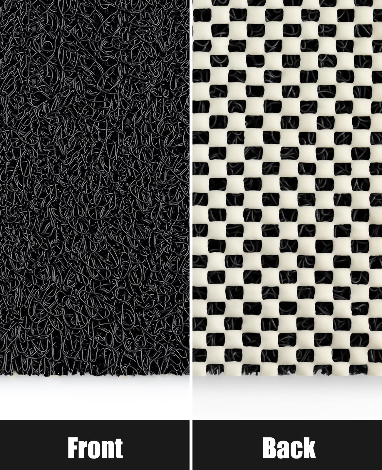 Soft Textured Non-Slip Shower Mat for Wet Areas - Grey