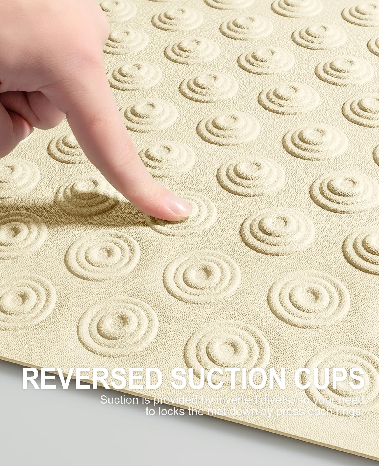 OTHWAY Bathtub Mat Non Slip, 39X16 inch Bath Mat for Tub, Machine Washable Bath Tub Mats with Reverse Suction Cups, Comfortable Rubber Bathtub Mat for Bathroom