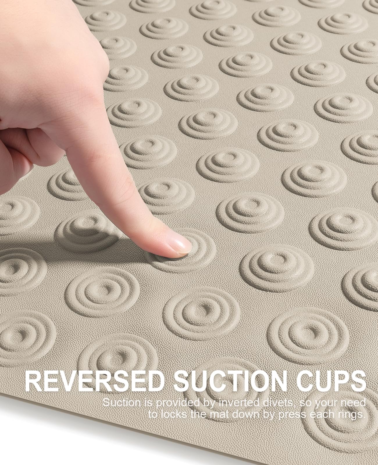 OTHWAY Bathtub Mat Non Slip, 39X16 inch Bath Mat for Tub, Machine Washable Bath Tub Mats with Reverse Suction Cups, Comfortable Rubber Bathtub Mat for Bathroom