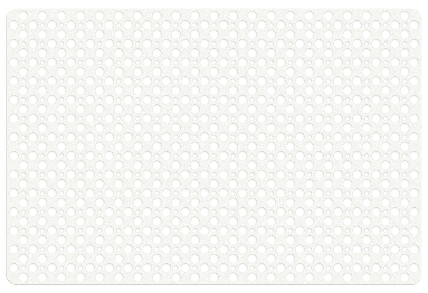 OTHWAY Large Shower Mat, 47x32 TPE Anti Slip Shower Mat, Heavy Bath Mats for Shower with Drain Holes Suction Cups, Shower Stall Mat for Bathroom, No Odor Shower Grip Mat for Elderly Kids(W-White)