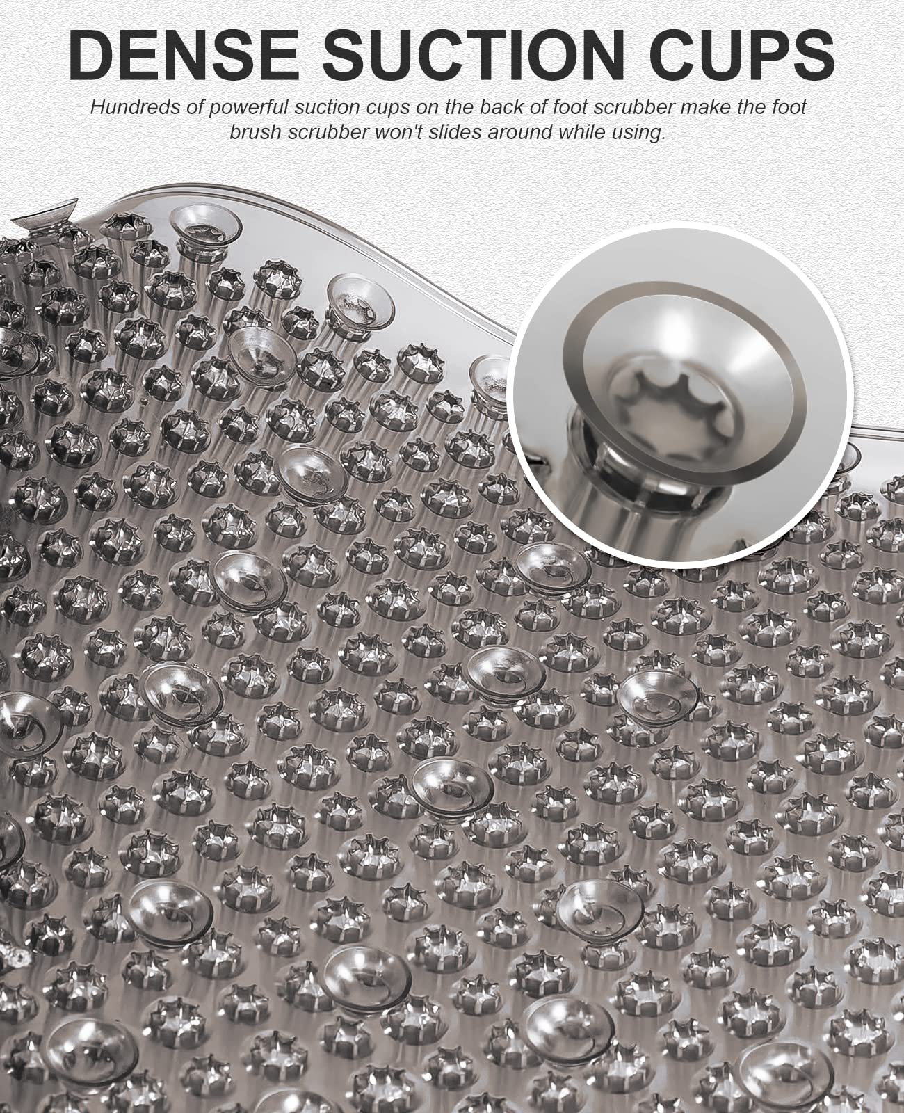Anti-Fatigue Bath Mat with Soft Bristles