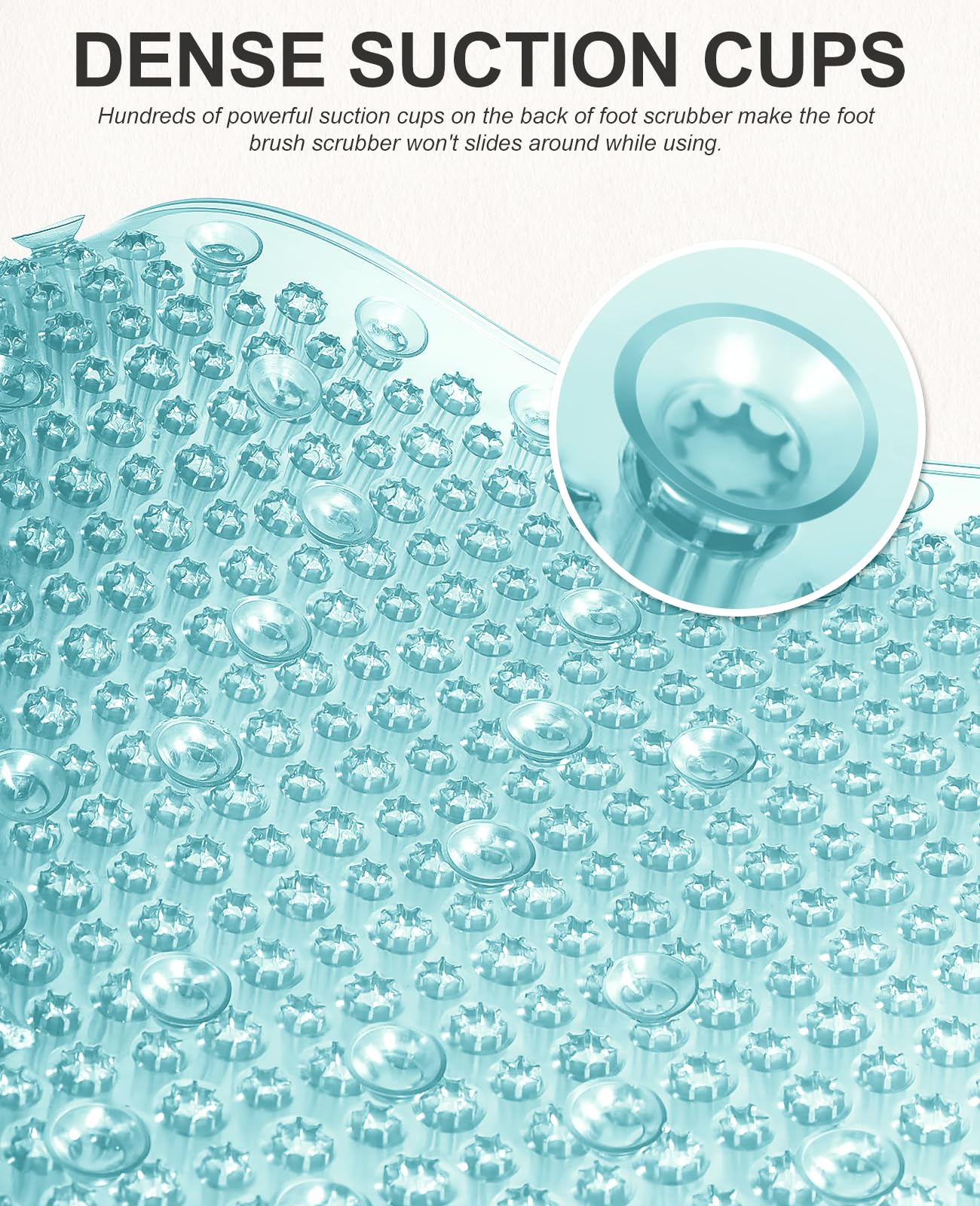 Anti-Fatigue Bath Mat with Soft Bristles