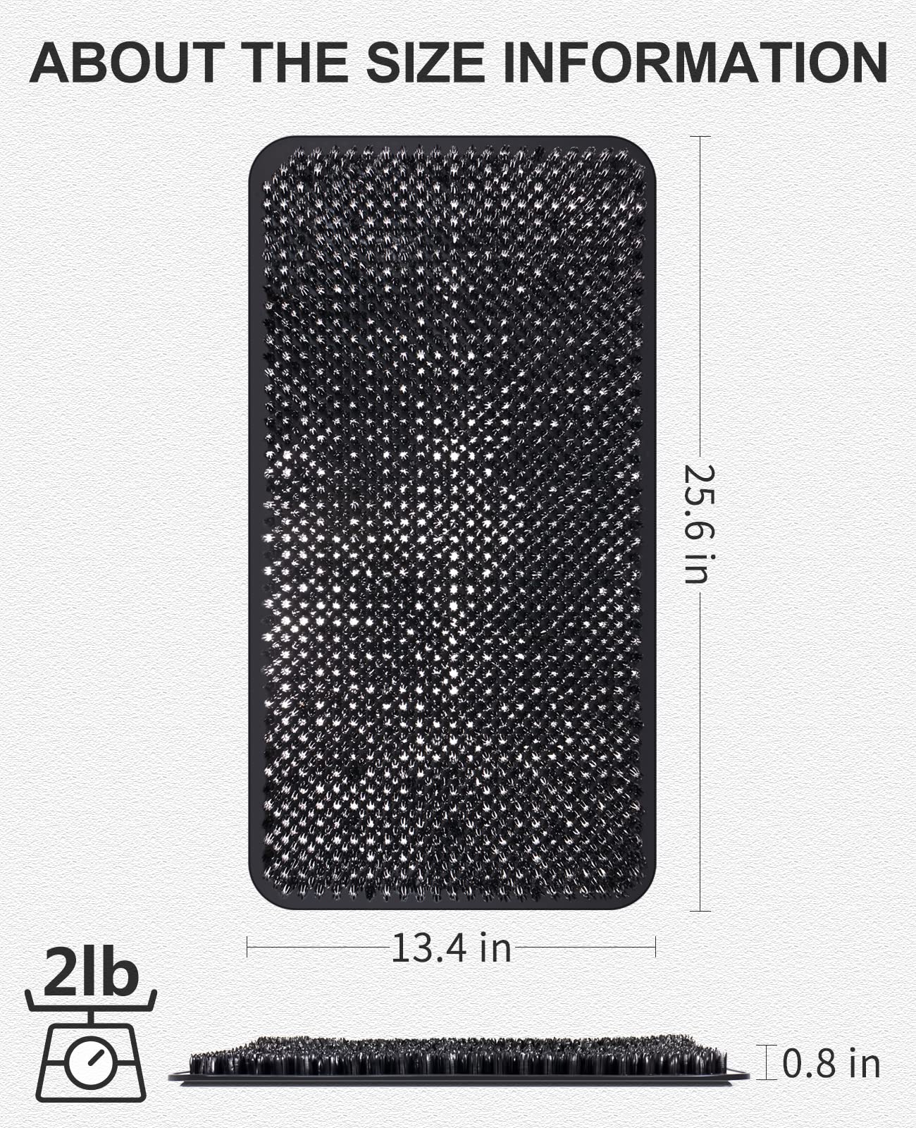Anti-Fatigue Bath Mat with Soft Bristles