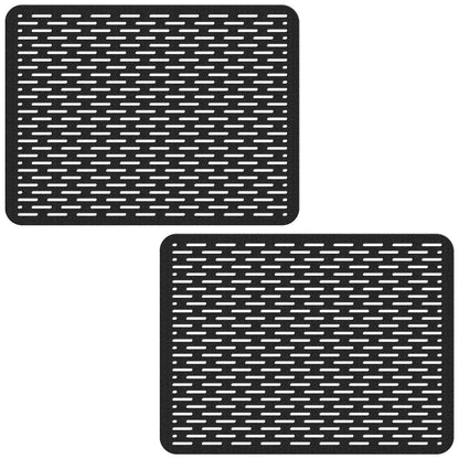 Bligli 15.7x11.8inch Kitchen Sink Mat, PVC Eco-Friendly Bottom Protector with Fast Drain & Anti-Slip