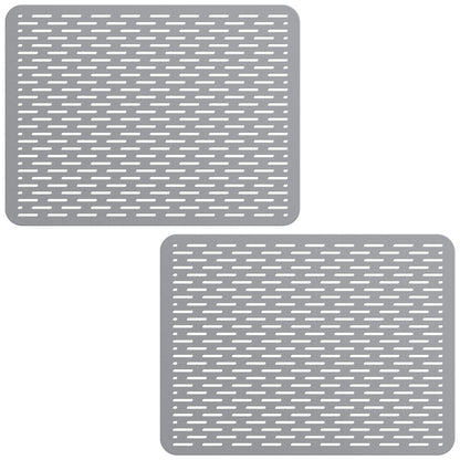 Bligli 15.7x11.8inch Kitchen Sink Mat, PVC Eco-Friendly Bottom Protector with Fast Drain & Anti-Slip