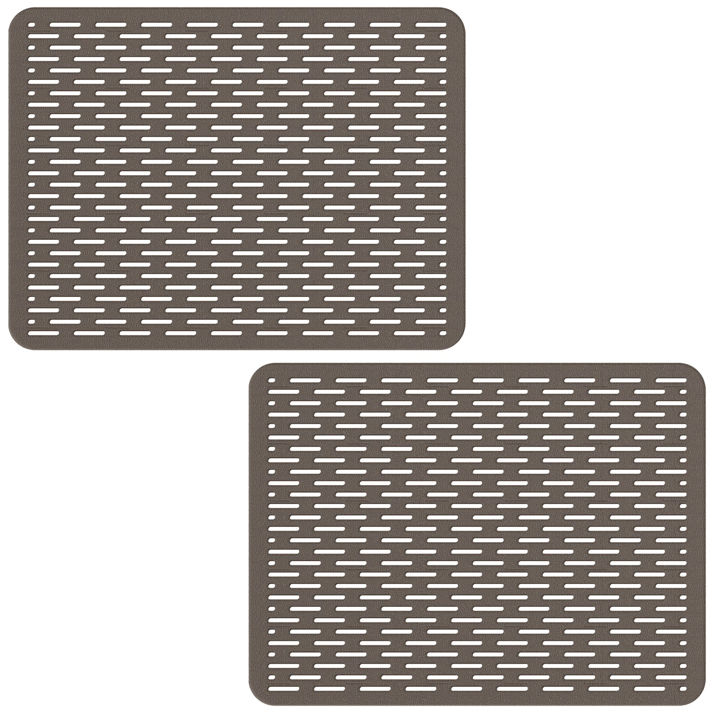 Bligli 15.7x11.8inch Kitchen Sink Mat, PVC Eco-Friendly Bottom Protector with Fast Drain & Anti-Slip