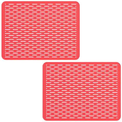 Bligli 15.7x11.8inch Kitchen Sink Mat, PVC Eco-Friendly Bottom Protector with Fast Drain & Anti-Slip