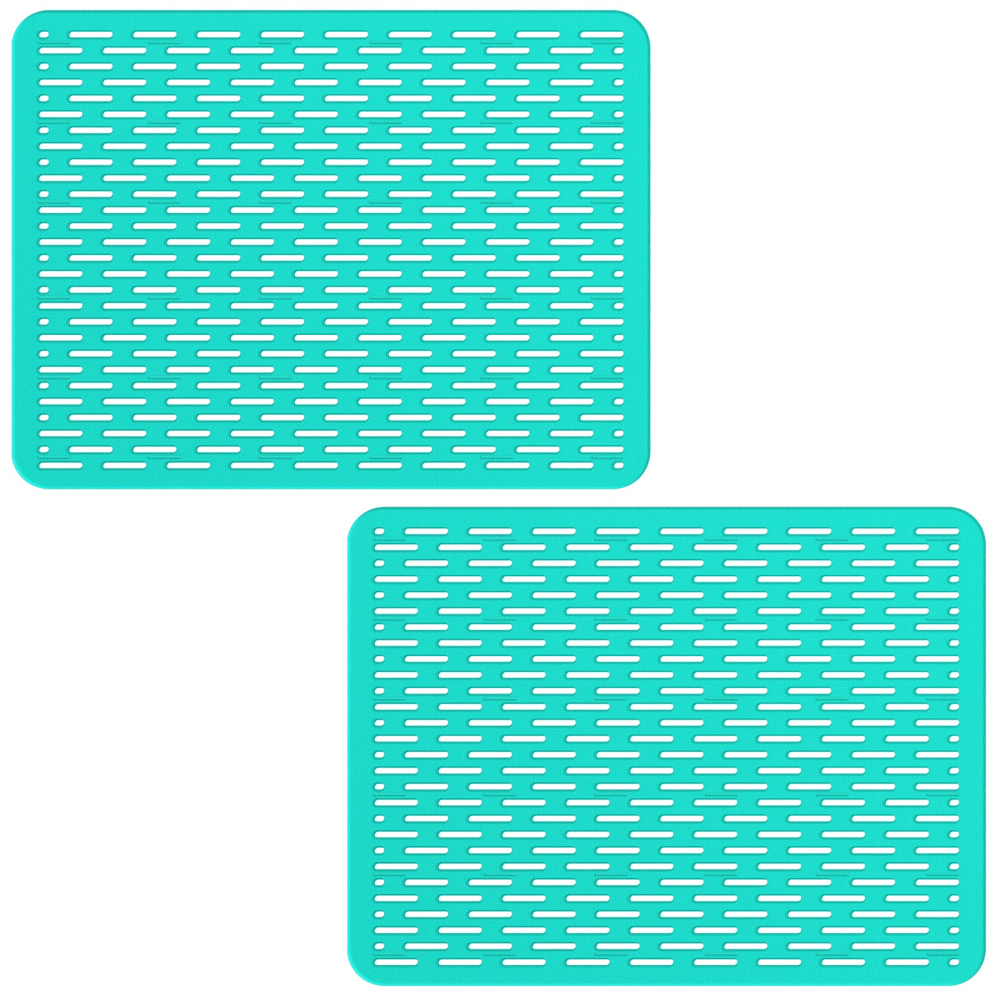 Bligli 15.7x11.8inch Kitchen Sink Mat, PVC Eco-Friendly Bottom Protector with Fast Drain & Anti-Slip