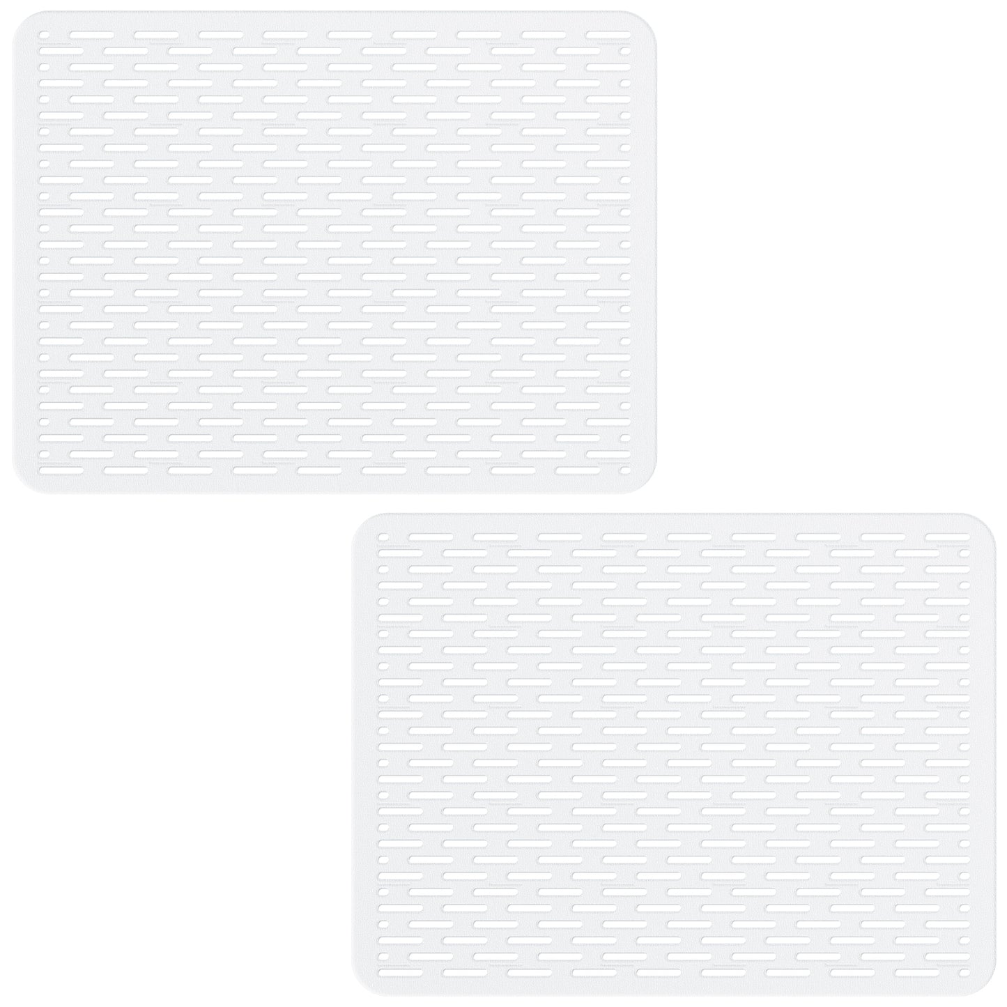 Bligli 15.7x11.8inch Kitchen Sink Mat, PVC Eco-Friendly Bottom Protector with Fast Drain & Anti-Slip