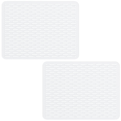 Bligli 15.7x11.8inch Kitchen Sink Mat, PVC Eco-Friendly Bottom Protector with Fast Drain & Anti-Slip