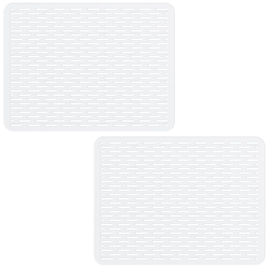 Bligli 15.7x11.8inch Kitchen Sink Mat, PVC Eco-Friendly Bottom Protector with Fast Drain & Anti-Slip