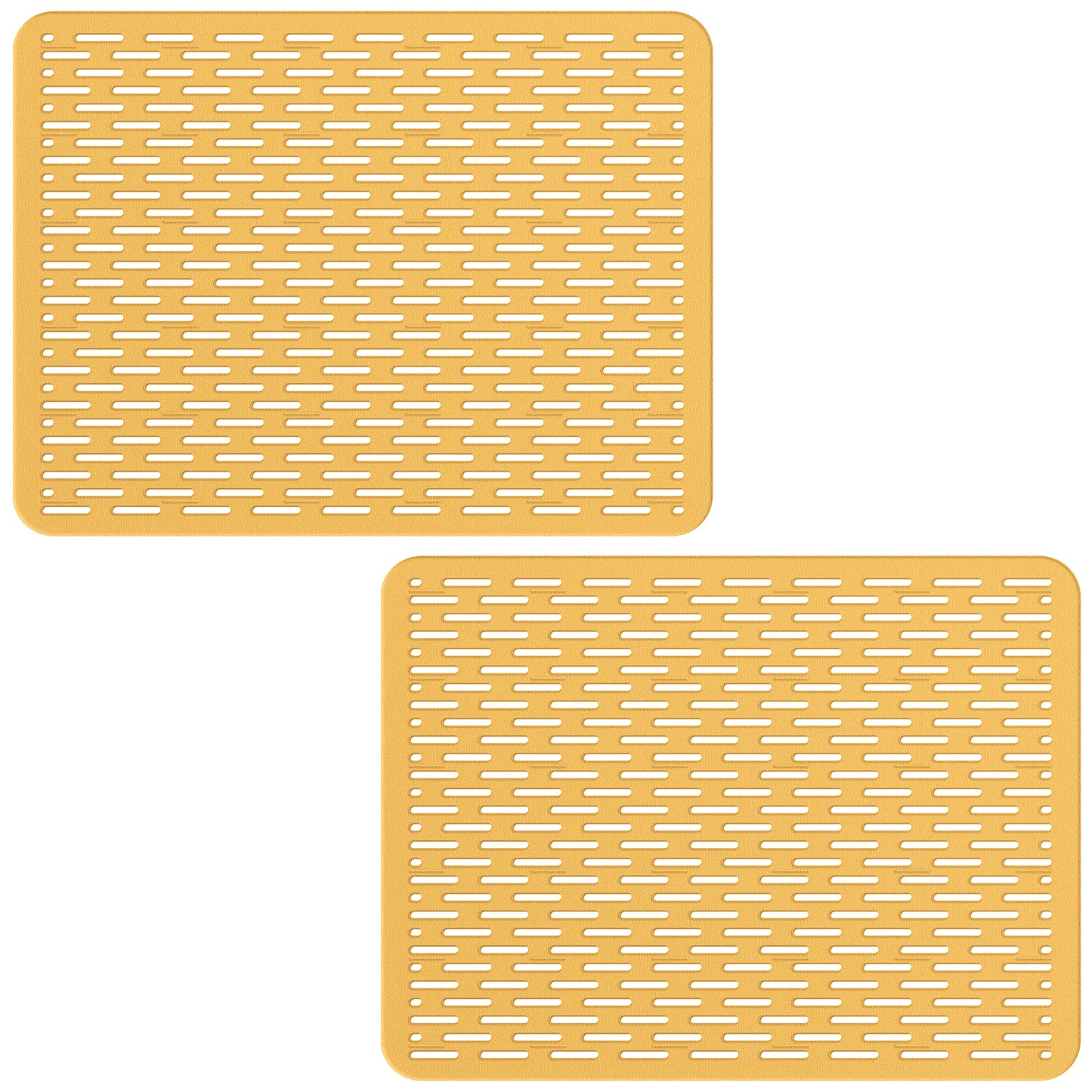 Bligli 15.7x11.8inch Kitchen Sink Mat, PVC Eco-Friendly Bottom Protector with Fast Drain & Anti-Slip