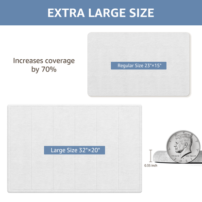OTHWAY 32"x20" Large Diatomaceous Earth Bath Mat for Bathroom, Super Absorbent Quick-Dry Non-Slip Shower Mat, Natural Stone Bath Mat Easy to Clean