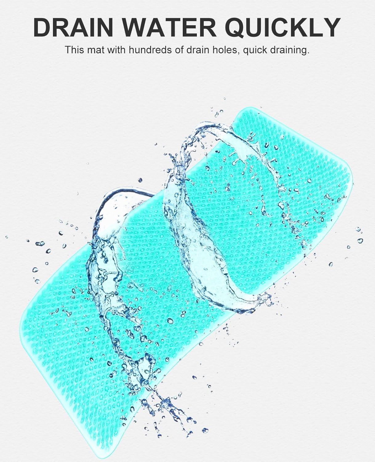 Anti-Fatigue Bath Mat with Soft Bristles