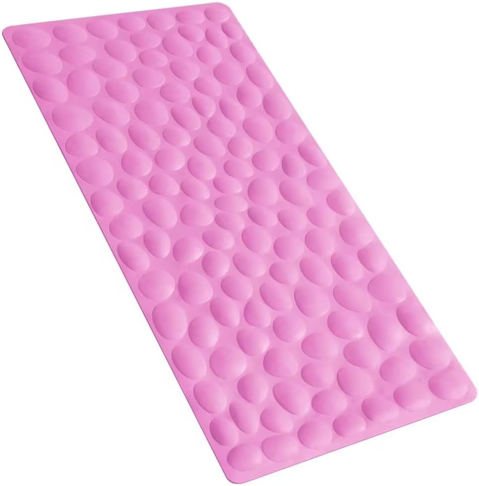Non-Slip Bathtub Mat OTHWAY Soft Rubber Bathroom Bathmat with Strong Suction Cups
