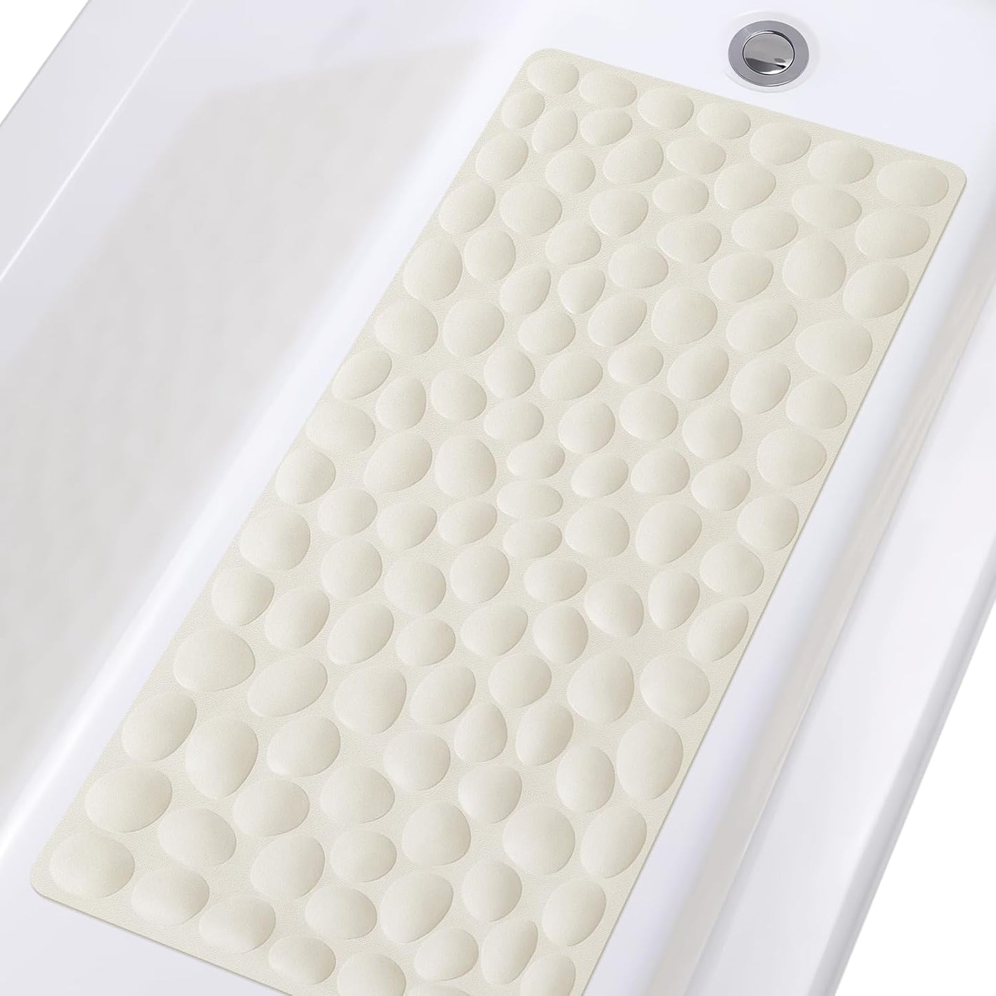 Non-Slip Bathtub Mat OTHWAY Soft Rubber Bathroom Bathmat with Strong Suction Cups
