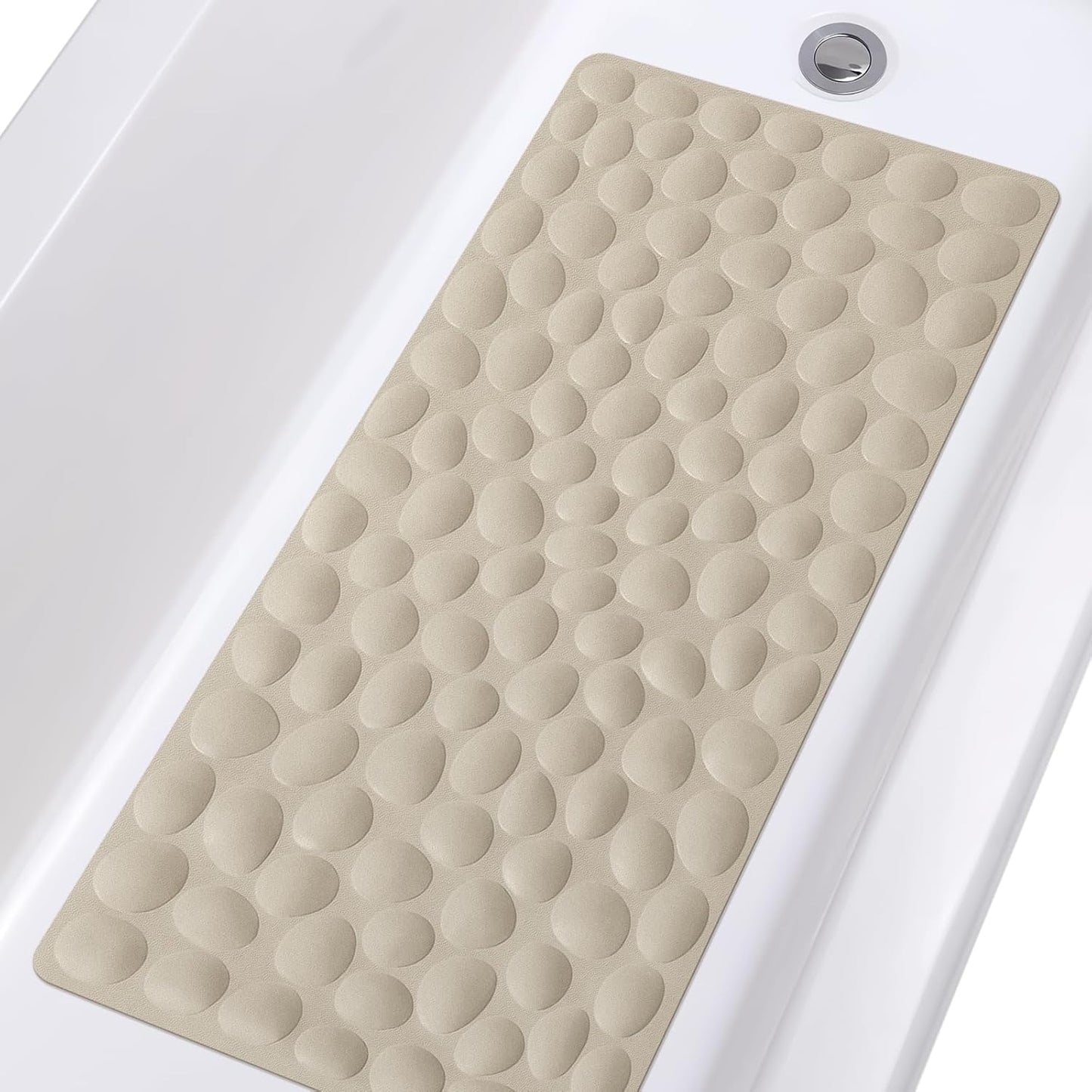 Non-Slip Bathtub Mat OTHWAY Soft Rubber Bathroom Bathmat with Strong Suction Cups