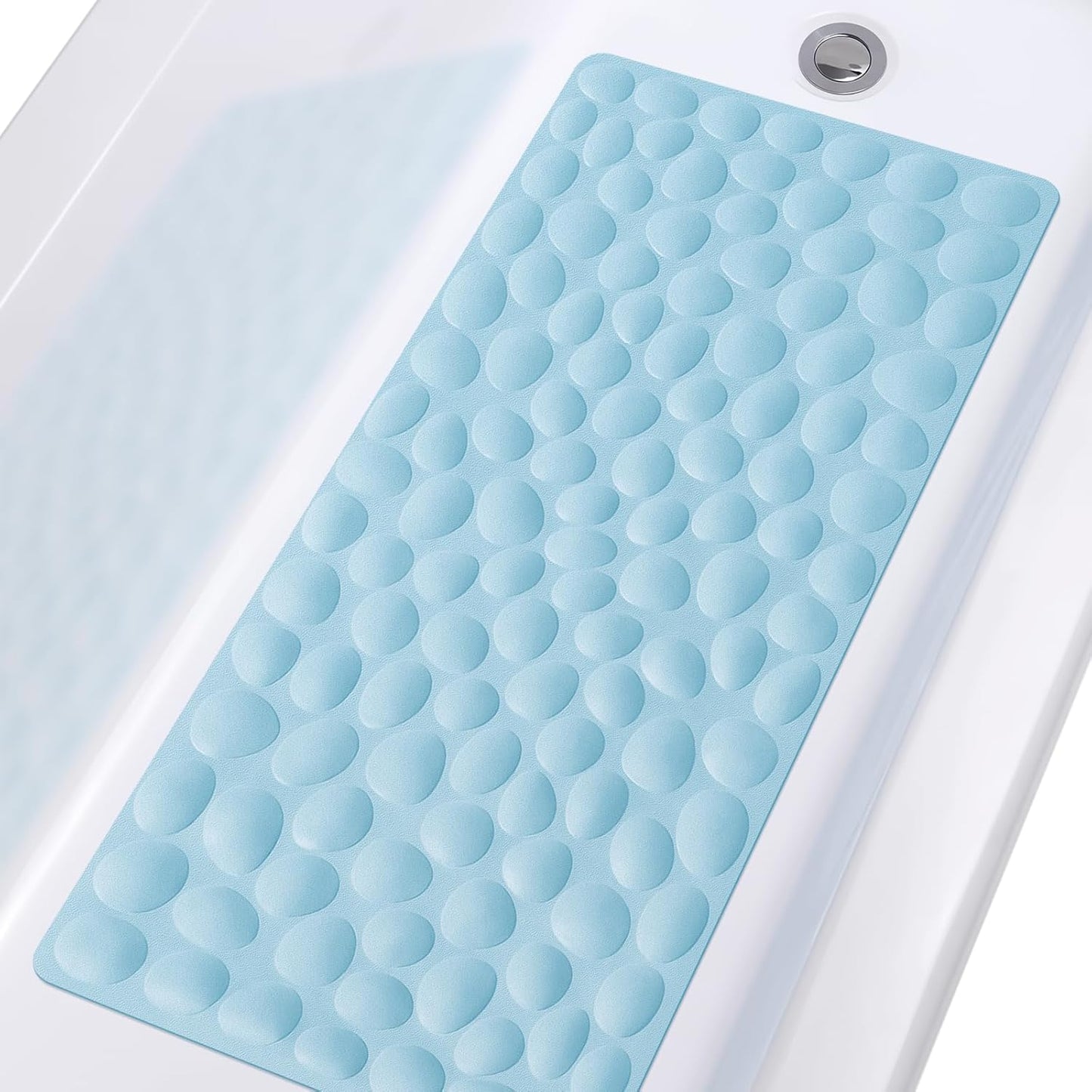 Non-Slip Bathtub Mat OTHWAY Soft Rubber Bathroom Bathmat with Strong Suction Cups