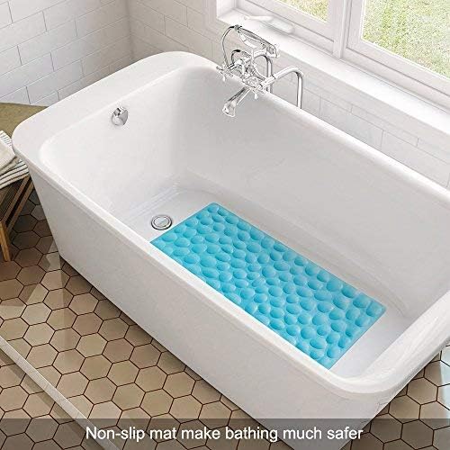 Non-Slip Bathtub Mat OTHWAY Soft Rubber Bathroom Bathmat with Strong Suction Cups