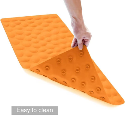 Non-Slip Bathtub Mat OTHWAY Soft Rubber Bathroom Bathmat with Strong Suction Cups