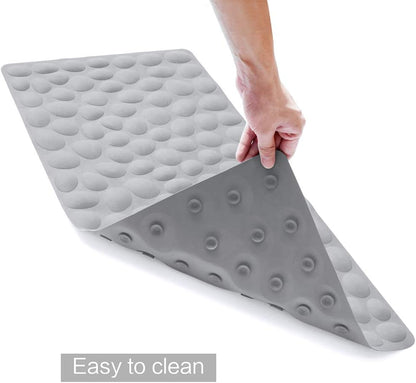 Non-Slip Bathtub Mat OTHWAY Soft Rubber Bathroom Bathmat with Strong Suction Cups
