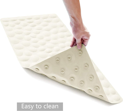 Non-Slip Bathtub Mat OTHWAY Soft Rubber Bathroom Bathmat with Strong Suction Cups