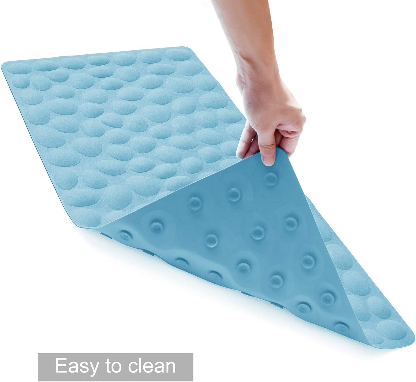 Non-Slip Bathtub Mat OTHWAY Soft Rubber Bathroom Bathmat with Strong Suction Cups