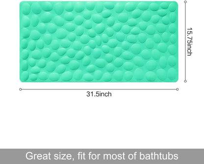 Non-Slip Bathtub Mat OTHWAY Soft Rubber Bathroom Bathmat with Strong Suction Cups