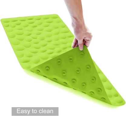 Non-Slip Bathtub Mat OTHWAY Soft Rubber Bathroom Bathmat with Strong Suction Cups