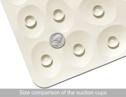 Non-Slip Bathtub Mat OTHWAY Soft Rubber Bathroom Bathmat with Strong Suction Cups