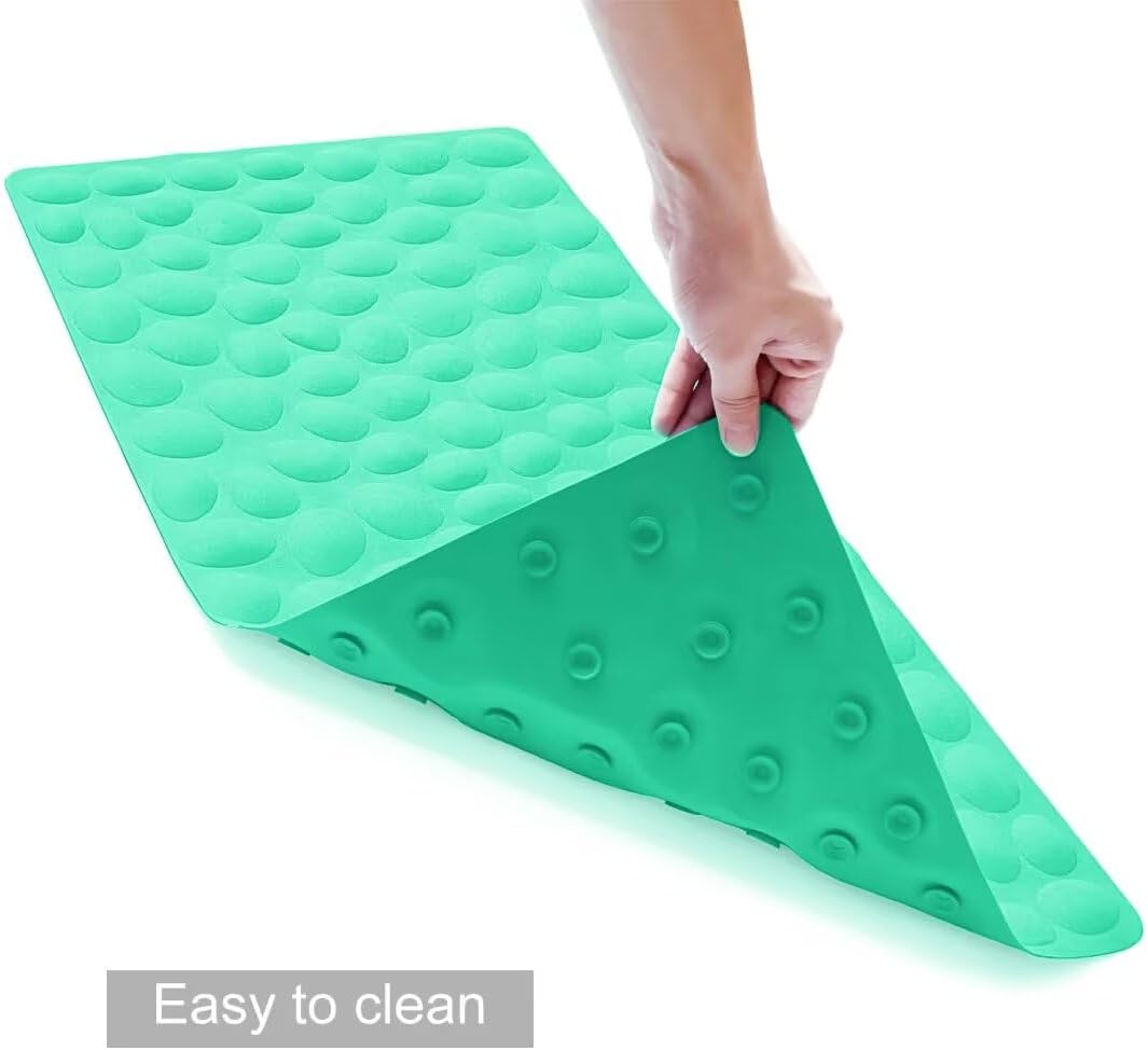 Non-Slip Bathtub Mat OTHWAY Soft Rubber Bathroom Bathmat with Strong Suction Cups