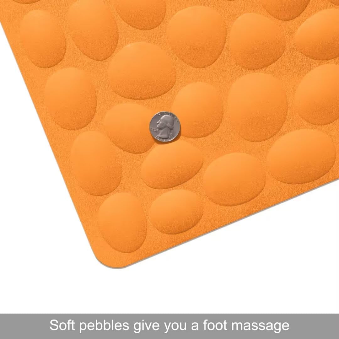 Non-Slip Bathtub Mat OTHWAY Soft Rubber Bathroom Bathmat with Strong Suction Cups