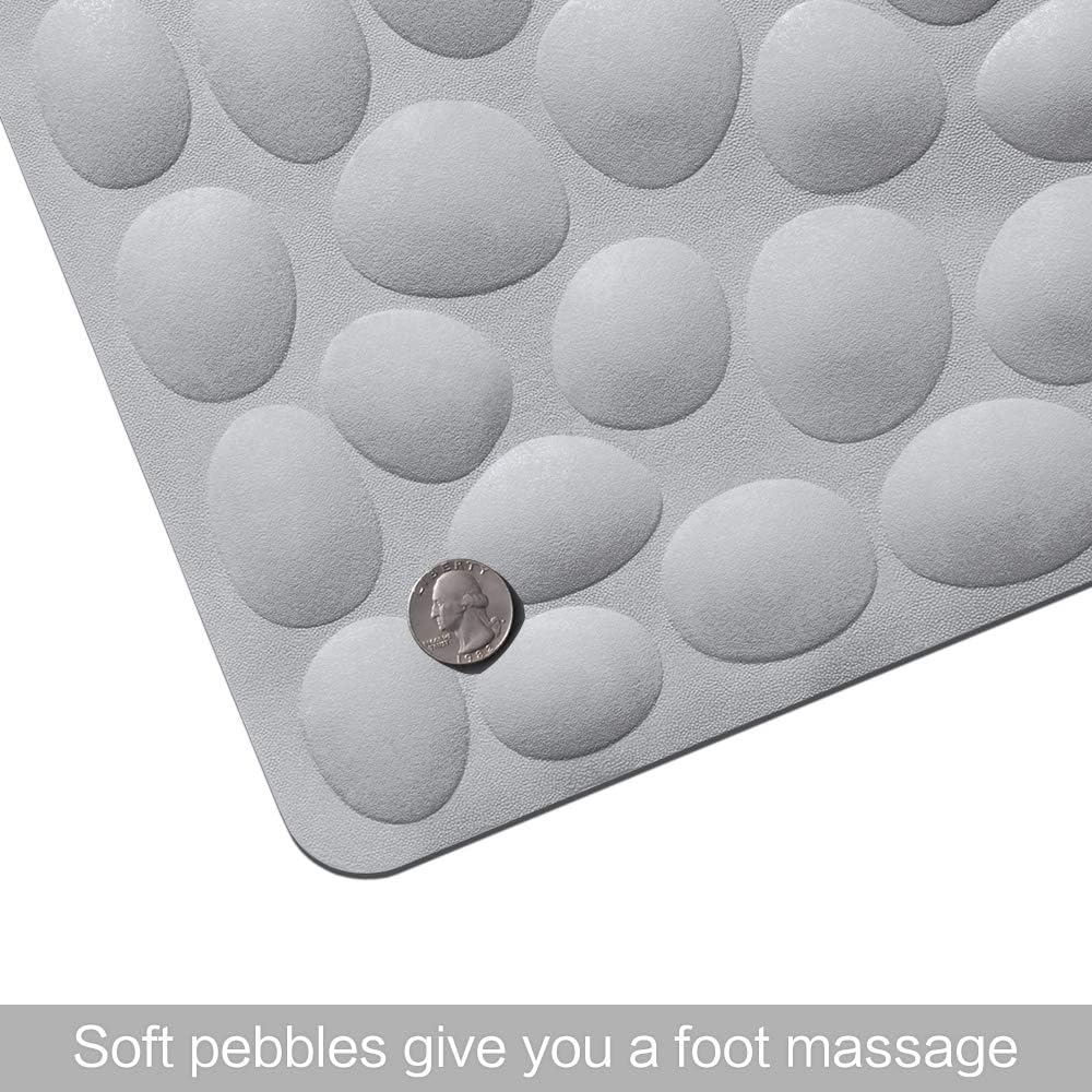 Non-Slip Bathtub Mat OTHWAY Soft Rubber Bathroom Bathmat with Strong Suction Cups