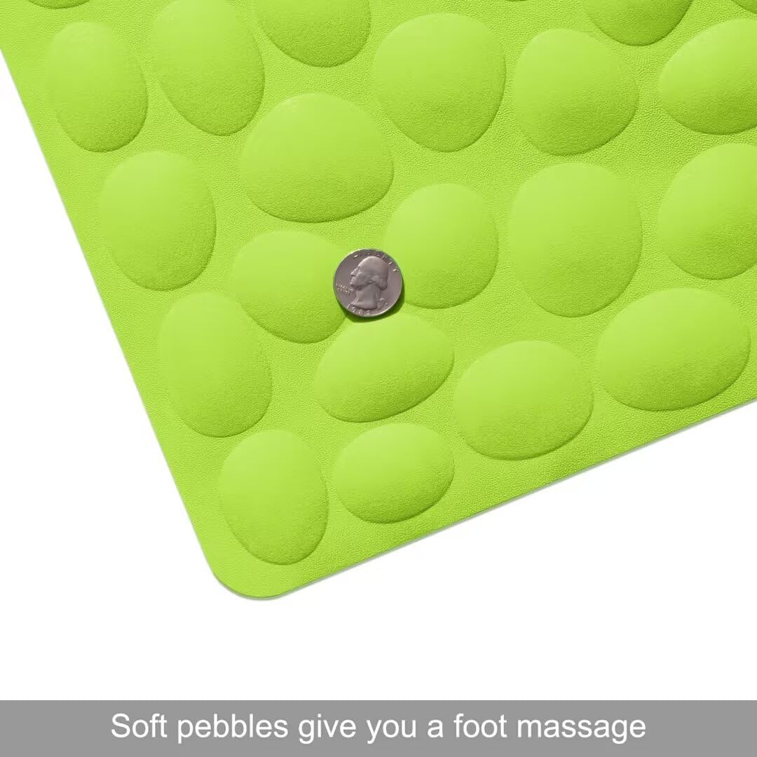 Non-Slip Bathtub Mat OTHWAY Soft Rubber Bathroom Bathmat with Strong Suction Cups